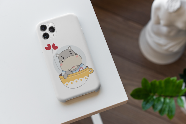 mockup of a phone case placed on a home desk 5176 el1 11
