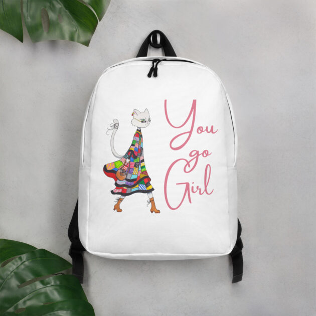 all over print minimalist backpack white front 63bc3bb6c3a7a