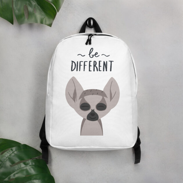 all over print minimalist backpack white front 63c892bce0202