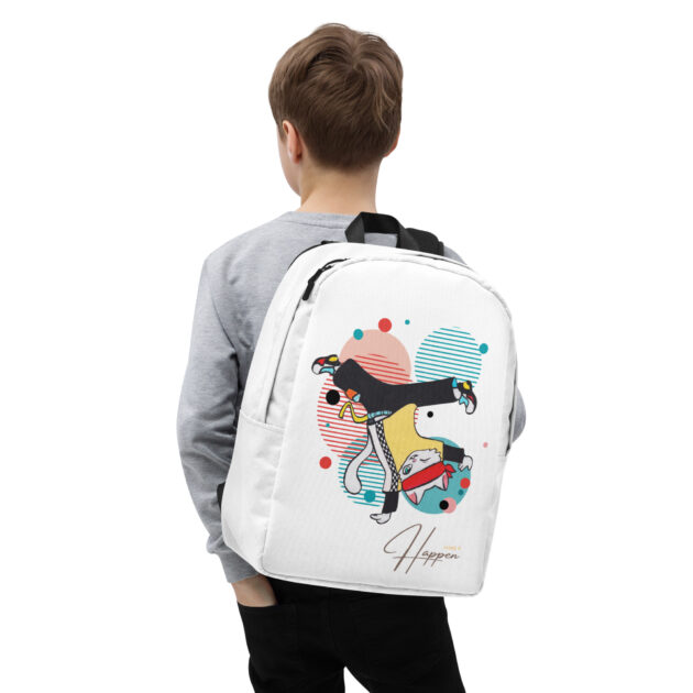 all over print minimalist backpack white zoomed in 63bc38b3b8b45