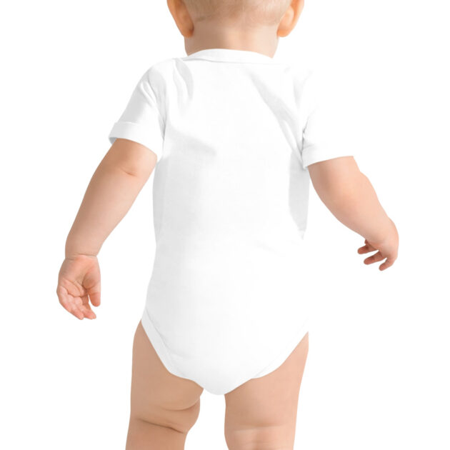 baby short sleeve one piece white back 63d457910d7b6