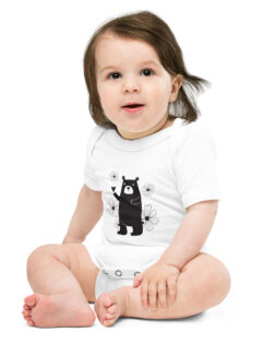 baby short sleeve one piece white front 63b756e4a3bdd