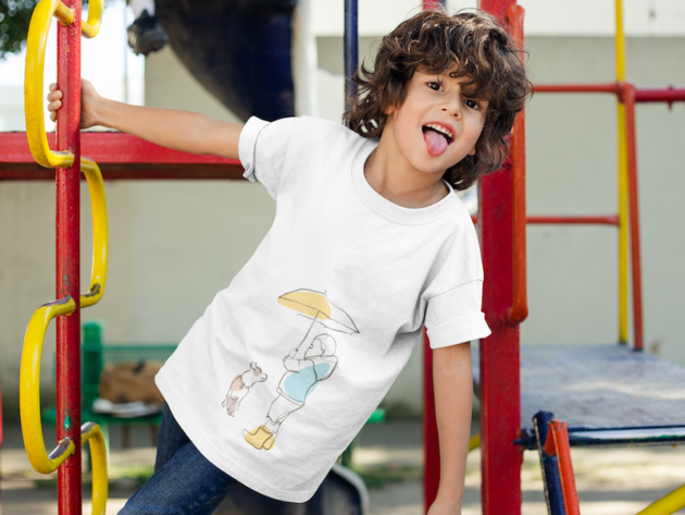 boy with tounge out wearing a t shirt mockup a17867 1