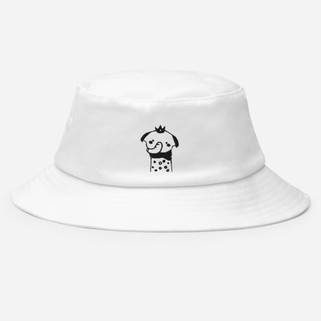 bucket hat white front 63b702229a162