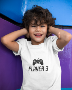 kid covering his ears wearing a tshirt mockup a17863 4