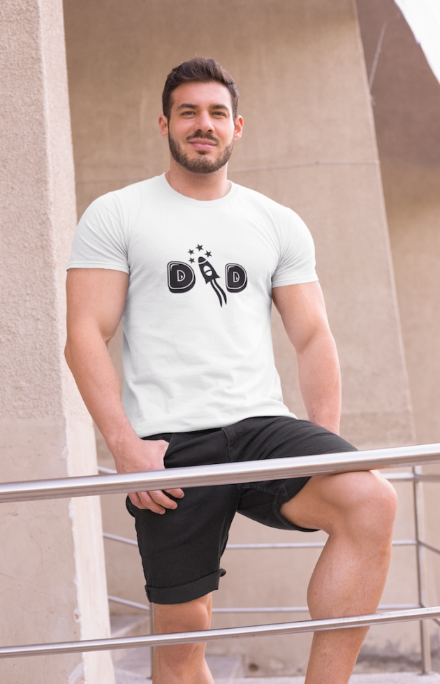 mockup of a fit man wearing a t shirt outside 28524