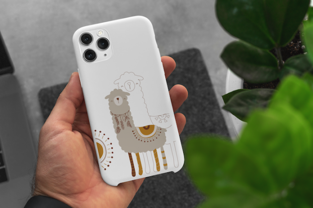 mockup of a man holding a phone case in his hand 5165 el1 6