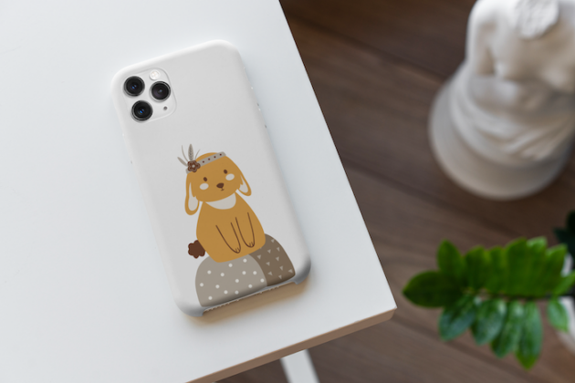 mockup of a phone case placed on a home desk 5176 el1 14