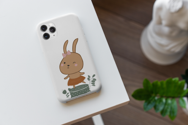 mockup of a phone case placed on a home desk 5176 el1 15
