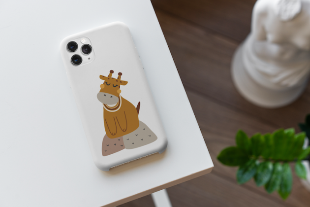 mockup of a phone case placed on a home desk 5176 el1 3