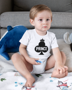 onesie mockup of a boy sitting on a sublimated blanket 30015