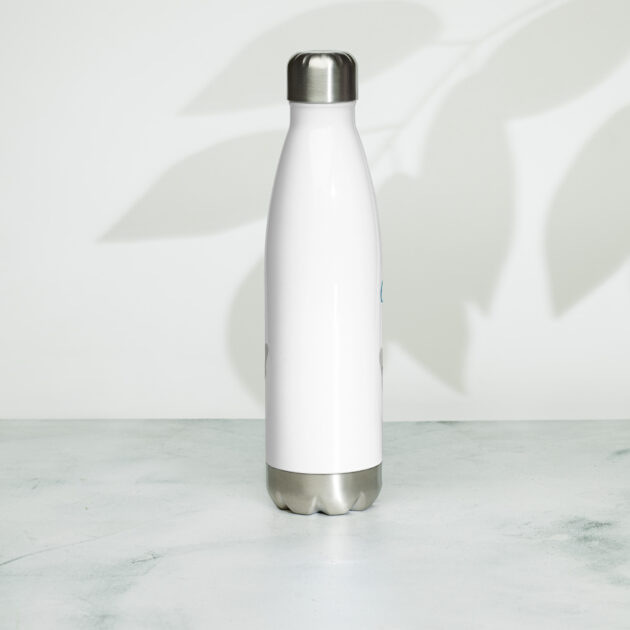 stainless steel water bottle white 17oz back 63bc82c579188