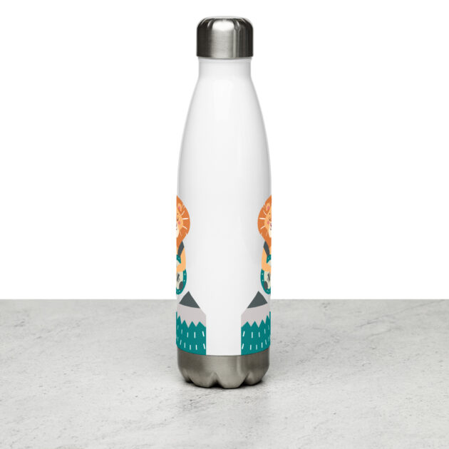 stainless steel water bottle white 17oz back 63c739a29d90d