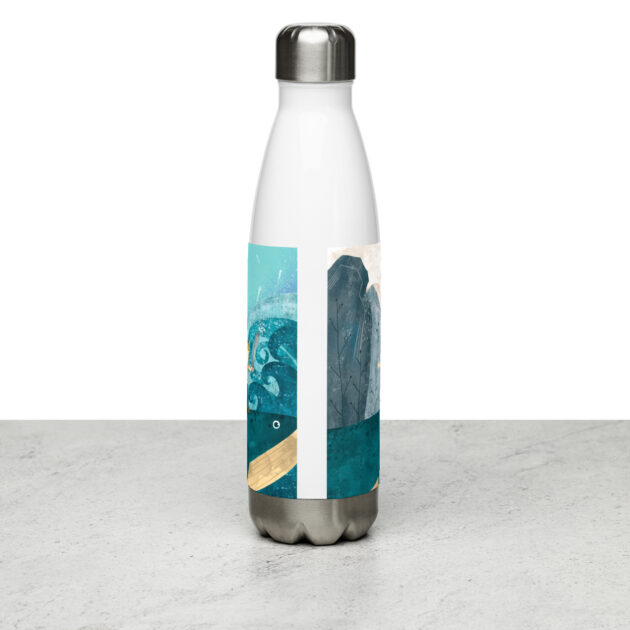 stainless steel water bottle white 17oz back 63d1a53d2204f