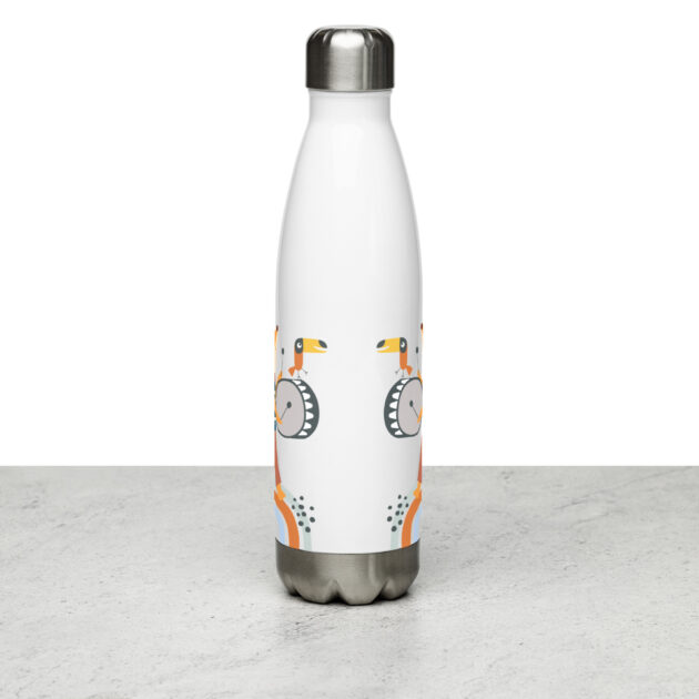 stainless steel water bottle white 17oz front 63c73825beb0b