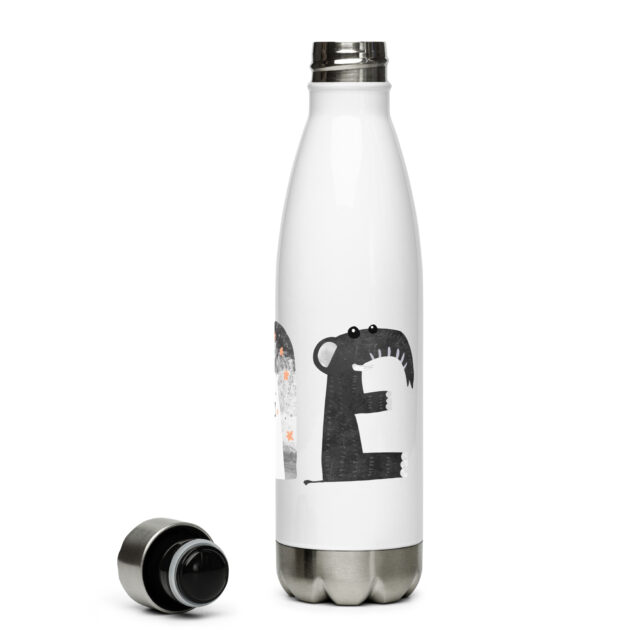 stainless steel water bottle white 17oz left 63d179e5125f6