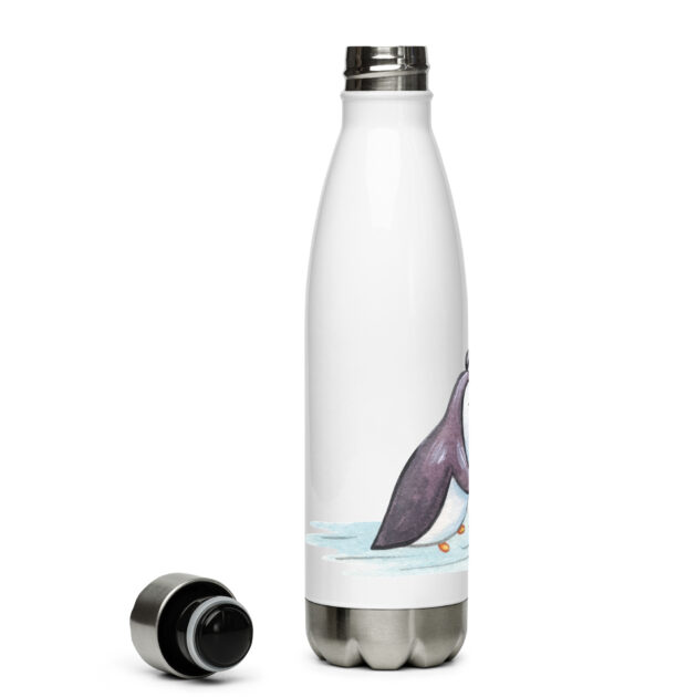 stainless steel water bottle white 17oz right 63d177872eb6b