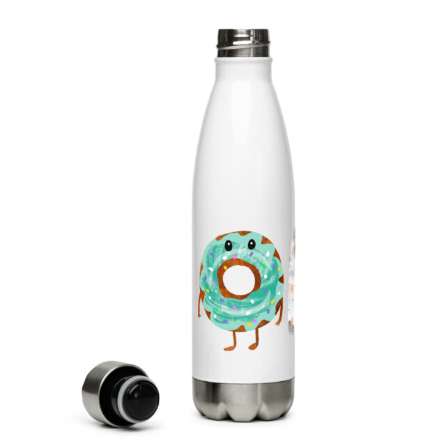 stainless steel water bottle white 17oz right 63d179e512593