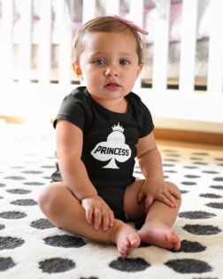 sublimated onesie mockup of a baby girl sitting on a carpet m920 3