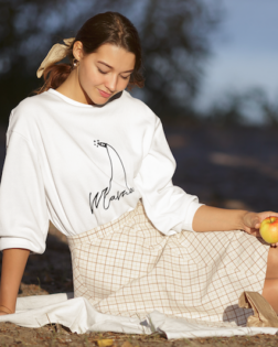 sweatshirt mockup of a woman having a picnic by the lake m3833 r el2 1