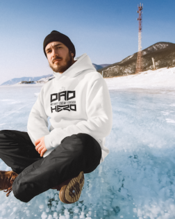 hoodie mockup of a man sitting on a frozen lake m20933 r el2 1