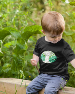 mockup of a boy wearing a t shirt in nature 2917 el1 2