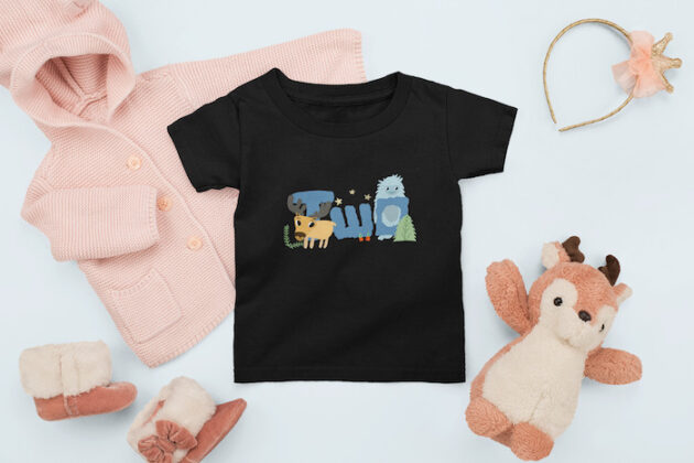t shirt mockup featuring a baby girl s outfit m1145 5