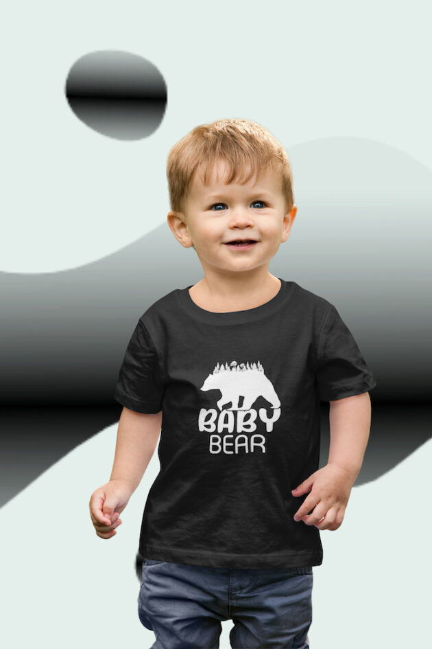 transparent mockup of a happy toddler wearing a t shirt 2915 el1 2