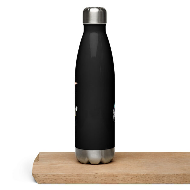 stainless steel water bottle black 17oz back 641b1805aa4ea