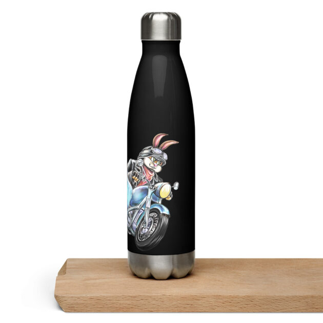 stainless steel water bottle black 17oz left 641b1805aa456
